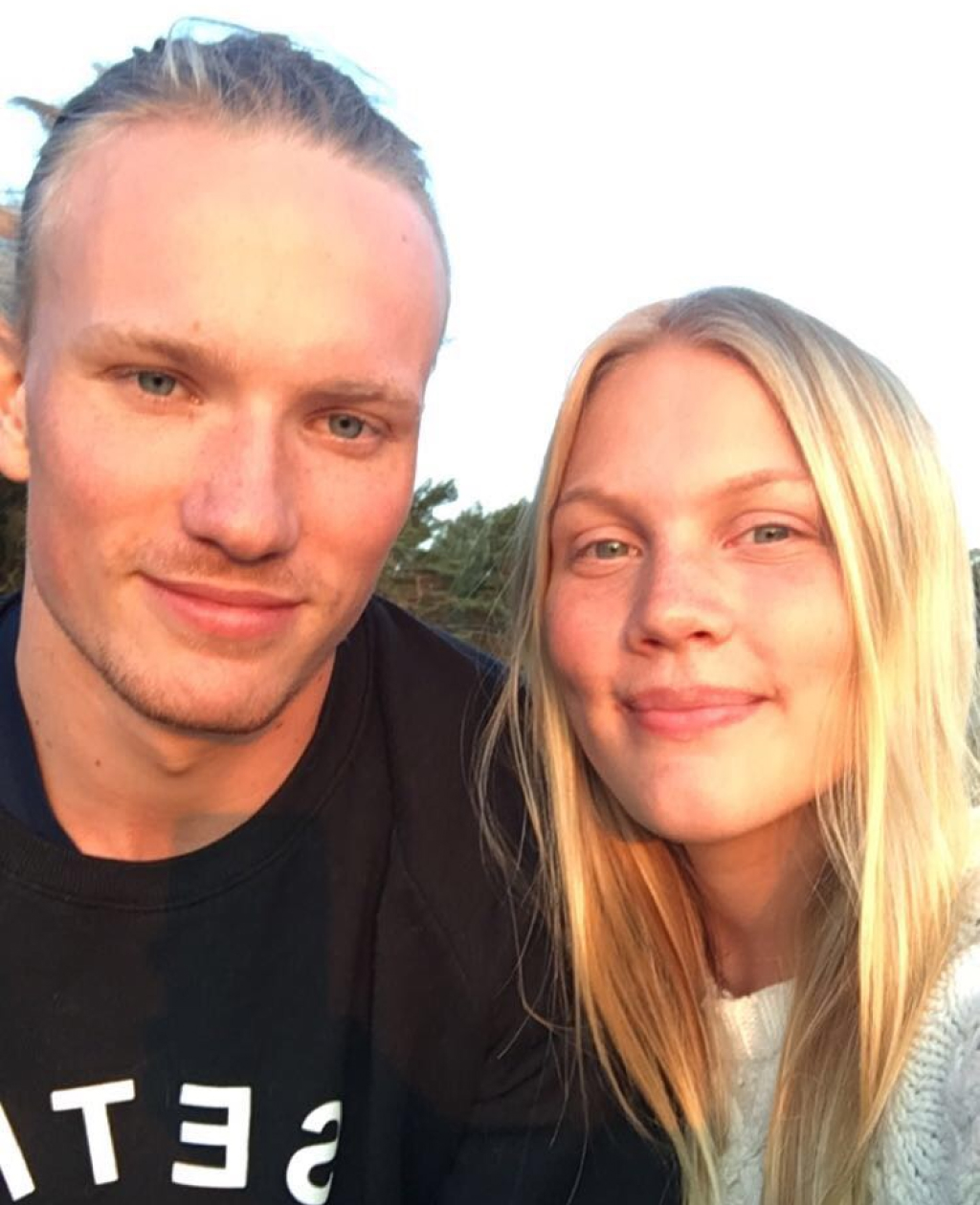 Henrik och Rebecca för många år sedan